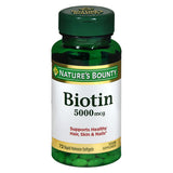 Nature's Bounty Biotin Rapid Release Softgels, 5000, Original, 72 Ct