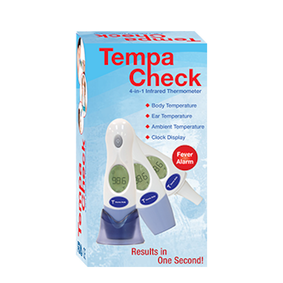 Tempa Check Brand 4 In 1 Digital Thermometer  4合1入耳式耳温枪/体温计
