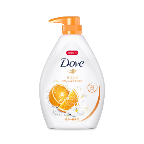 DOVE Orange & Tiare Scent Body Wash (1000g) Dove 沐浴乳橙子和提亞 