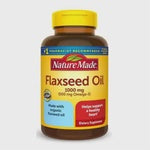Nature Made Flaxseed Oil 1000 mg Softgels 100 ea  亚麻籽油1000毫克软胶囊 100粒装