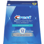 Crest, 3D Whitestrips, Dental Whitening Kit, 1 Hour Express, 20 Strips