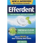 Efferdent Anti-Bacterial Denture Cleanser Fresh & Clean - 126 ct