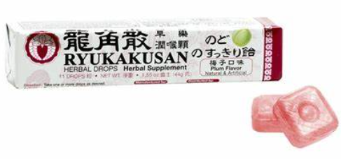 龍角散-梅子口味Ryukakusan (Plum Flavor) Herbal Drops, Herbal Supplement 11 Drops (44g)
