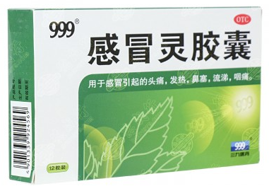 感冒胶囊999 Gan Mao Ling Jiaonang (0.5g x 12 Tablets)