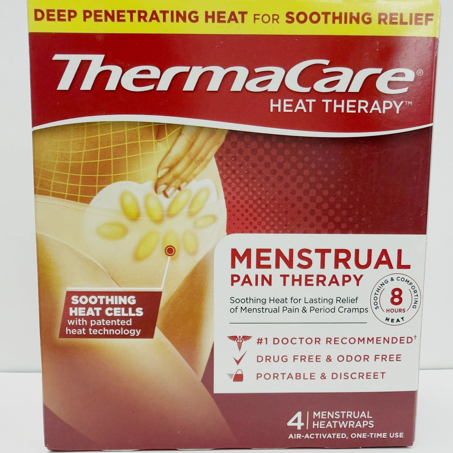 ThermaCare Menstrual Heat Therapy Wrap 4ct