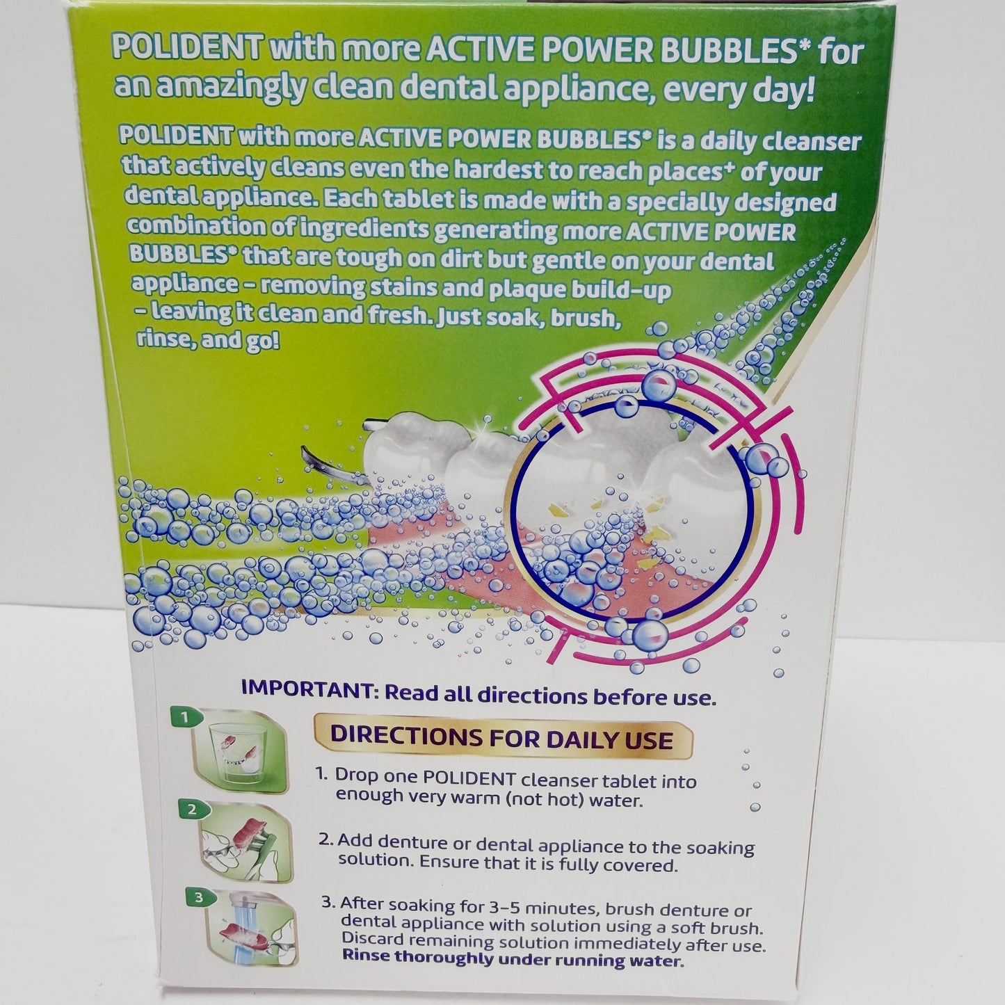 Polident Dental Appliance Cleanser Tablets 90ct