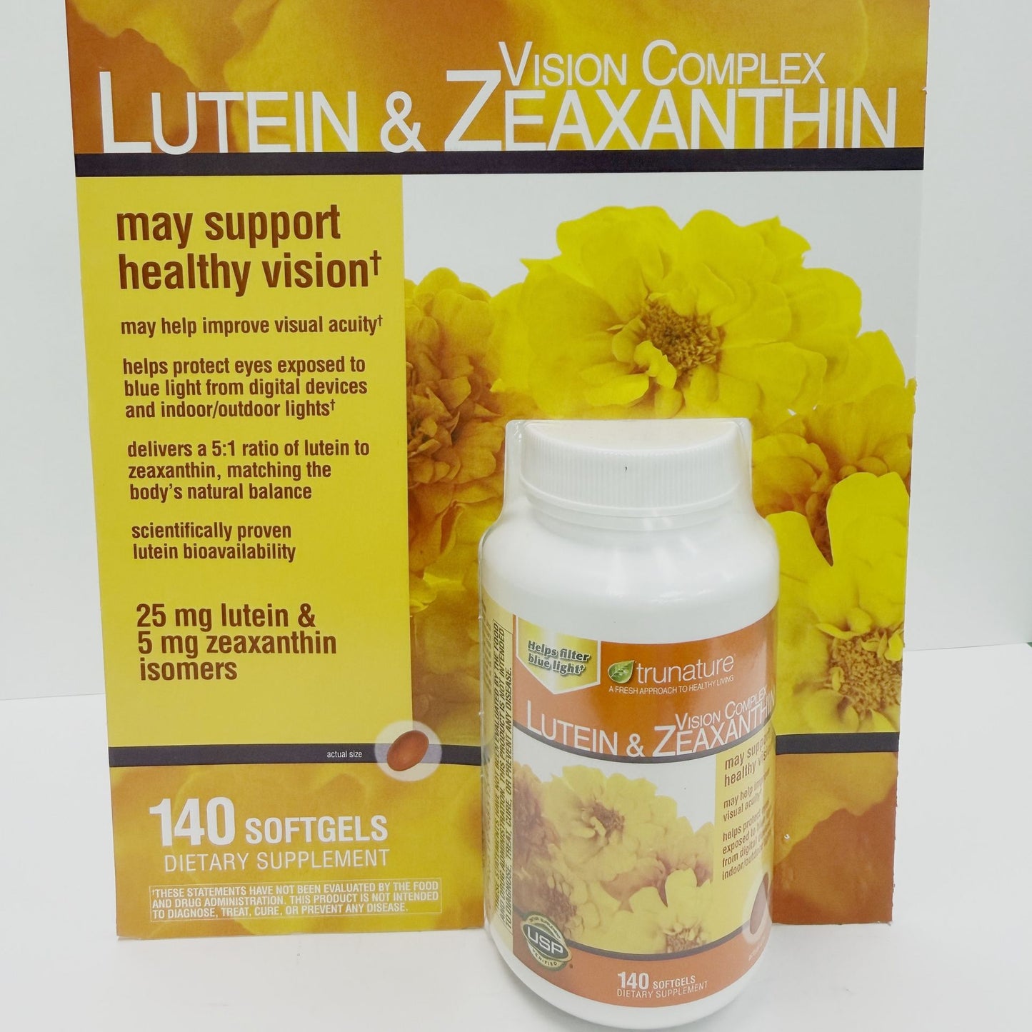 trunature Lutein  Zeaxanthin 25mg 140 Softgels