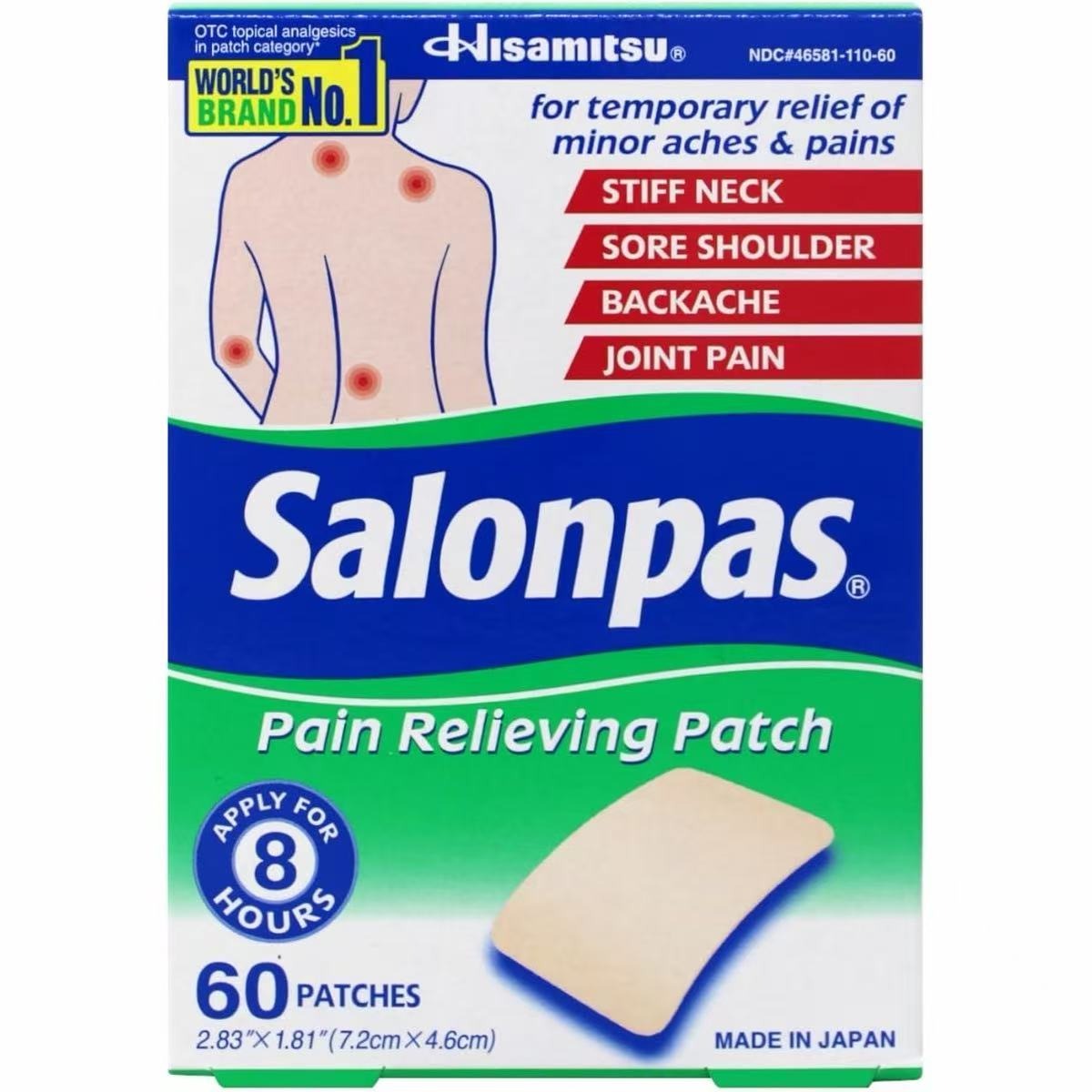 Salonpas Soothing Care Patches 60 ct