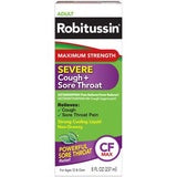 ROBITUSSIN SEVERE COUGH + SORE THROAT (ADULT) CF MAX 8 FL OZ