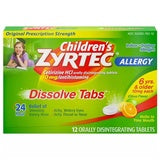 Children's Zyrtec Allergy Dissolve Tabs Citrus - 12 CT