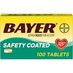 BAYER ASPIRIN 325MG CAPLETS EASY OPEN CAP 100 CT