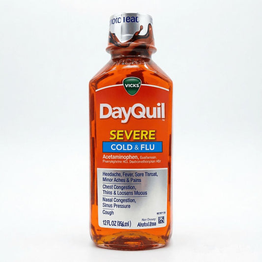 Vicks DayQuil Severe Cold & Flu Liquid 12oz 354mL