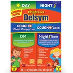 Delsym Children's Cough Cold Chest Congestion Day & Night Cold Liquid, 2 Ea/4 Oz