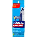 GILLETTE SENSOR 2 DISPOSABLE RAZORS 5 CT