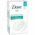 Dove Sensitive Skin Unscented Bath Beauty Bars 3.75 oz