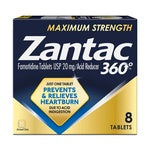 Zantac 360 Maximum Strength 8 Tablets