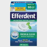 Efferdent Plus Mint Anti-Bacterial Denture Cleanser- 90 count