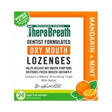 TheraBreath Dry Mouth Dentist Formulated Sugar-Free Lozenges, Mandarin Mint, 24 Count