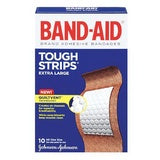 Band-Aid Tough Strips Adhesive Bandages Extra Large 10 Ct