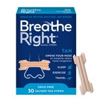 BREATHE RIGHT NASAL STRIPS TAN SMALL/MEDIUM 30 CT