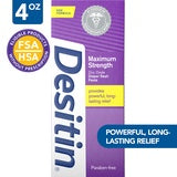 DESITIN MAX STRENGTH DIAPER RASH PASTE 40Z