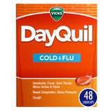 Vicks Dayquil Cold & Flu Multi-symptom Relief Liquicaps, 48 Count