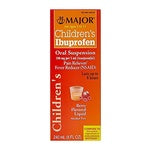 *Major Childrens Ibuprofen oral Suspension Liquid Fever and Pain Reliever, Berry, 8 Oz