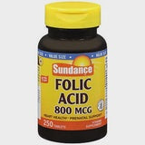 SUNDANCE FOLIC ACID TBS 800MCG 250 , TABLETS