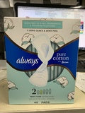 ALWAYS; PURE COTTON W/ FLEX FOAM SIZE 2 - 40 PADS