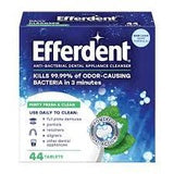 Efferdent Anti-Bacterial Denture Cleanser Minty Fresh 44 Tablets