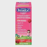 Benadryl Childrens Allergy Relief Elixir, Cherry Flavored - 4 Oz