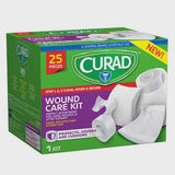 Curad Wound Care Kit Gauze, Non-Stick Pads And Paper Tape, 25 Pieces