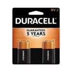 Duracell Coppertop 9V Batteries - 2pk Alkaline Battery