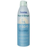 Coppertone Pure & Simple Sunscreen Spray with Zinc Oxide - SPF 50 - 5oz