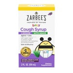 Zarbee's Baby Cough Syrup + Immune with Organic Agave + Zinc Natural Grape 2oz