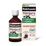 Robitussin Maximum Strength Cough And Chest Congestion Relief Syrup - Elderberry - 8.0 Fl Oz