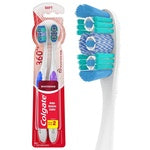 Colgate 360 Optic White Whitening Toothbrush - Soft Bristles - 2ct