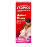 Children’s Tylenol Pain + Fever Relief Medicine, Bubble Gum, 4 fl. oz