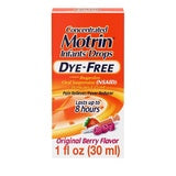 Infants' Motrin Dye-free Pain Reliever/fever Reducer Liquid Drops - Ibuprofen (nsaid) - Berry - 1 Fl Oz