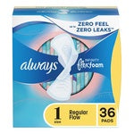 Always Infinity Regular Absorbency Flexfoam Pads For Women - Unscented - Size 1 - 36ct