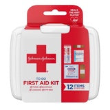 Johnson & Johnson First Aid To Go! Portable Mini Travel Kit - 12pc