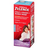 CHILDREN'S TYLENOL COLD+COUGH+RUNNY NOSE AGES 6-11 GRAPE 4OZ