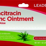 LEADER Bacitracin Zinc Ointment with Aloe 1 oz