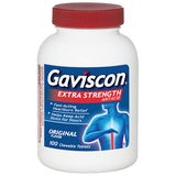 GAVISCON ANTACID EXTRA STRENGTH CHEWABLE TABLETS 100 CT