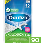 DENTEK TRIPLE CLEAN FLOSS PICKS MINT 90 CT