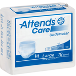 ATTENDS CARE UNDERWEAR LARGE 18PADS