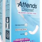 Attends Discreet; BLADDER CONTROL PADS MAXIMUM LONG 3, 20 COUNTS