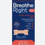 Breathe Right Extra Strength Tan Nasal Strips Trial Pack, 8 ct