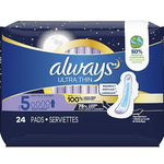 ALWAYS ULTRA THIN OVERNIGHT 24 PADS