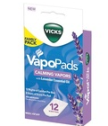 Vicks Calming Menthol and Lavender Pads Cough Suppressant 12 Pads